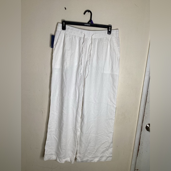 Gap Women's Linen Pants White - Picture 8 of 9